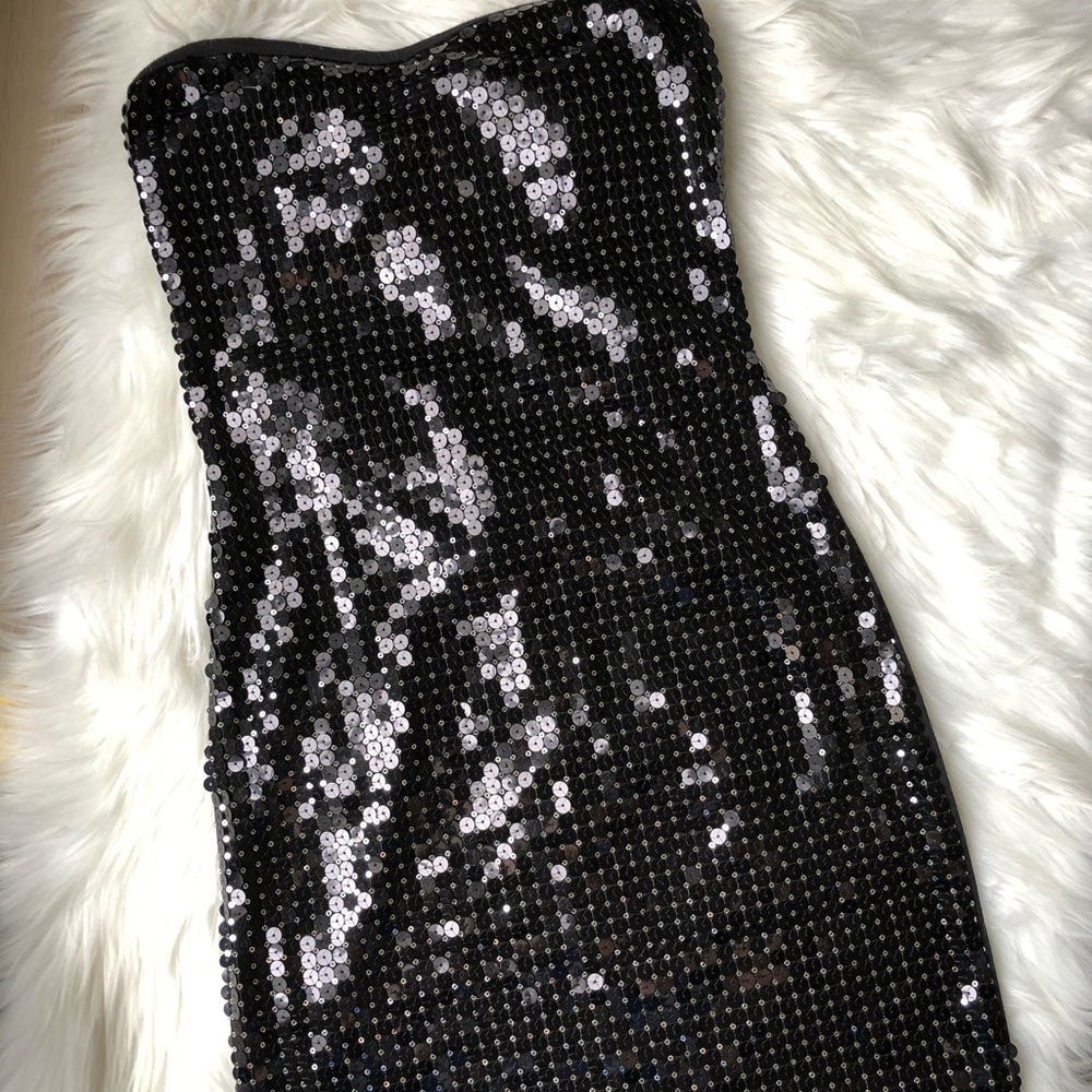 Strapless Sequence Dress